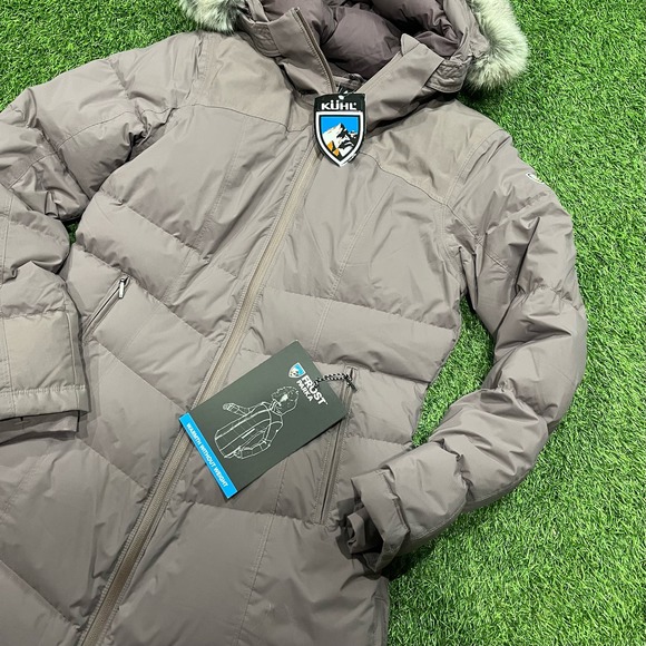 NWT Kuhl Womens Frost Down Parka Dusk 800 Down $549 New - Picture 4 of 10